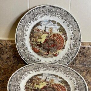 4 Royal Wessex dinner plates - 10 inches